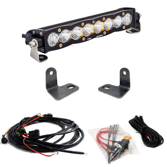 POLARIS S8 10 INCH HOOD MOUNT LIGHT BAR KIT - POLARIS RZR XP TURBO 2016-18