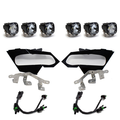 CAN-AM S1 TRIPLE LED HEADLIGHT KIT - CAN-AM MAVERICK X3 2017-24