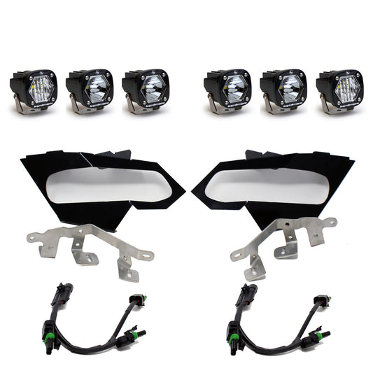 CAN-AM S1 TRIPLE LED/LASER HEADLIGHT KIT - CAN-AM MAVERICK X3 2017-24