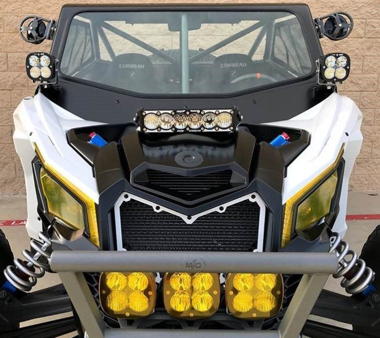 CAN-AM ONX6+ LED/LASER HYBRID 10 INCH SHOCK MOUNT LIGHT BAR KIT - CAN-AM MAVERICK X3 2017-24