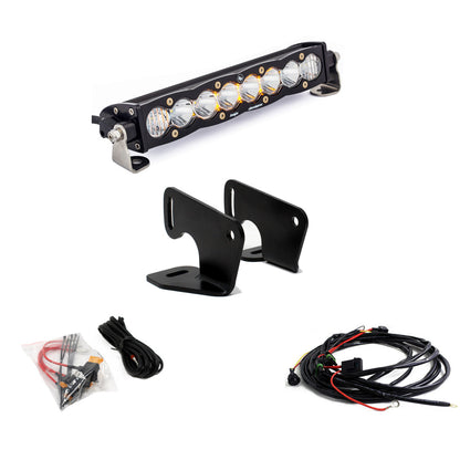 POLARIS S8 10 INCH HOOD MOUNT LIGHT BAR KIT - POLARIS RZR PRO XP 2020-22, TURBO R 2022-24