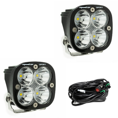 SQUADRON SPORT BLACK LED AUXILIARY LIGHT POD PAIR - UNIVERSAL