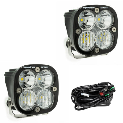 SQUADRON SPORT BLACK LED AUXILIARY LIGHT POD PAIR - UNIVERSAL