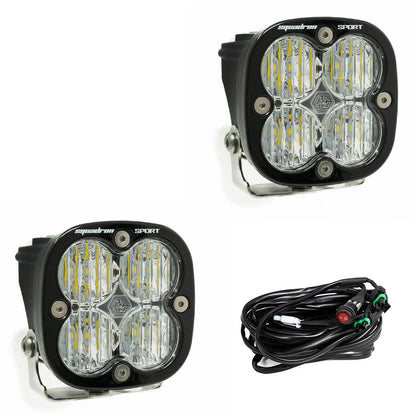 SQUADRON SPORT BLACK LED AUXILIARY LIGHT POD PAIR - UNIVERSAL