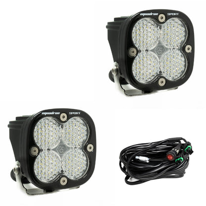 SQUADRON SPORT BLACK LED AUXILIARY LIGHT POD PAIR - UNIVERSAL