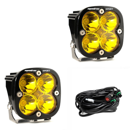 SQUADRON SPORT BLACK LED AUXILIARY LIGHT POD PAIR - UNIVERSAL