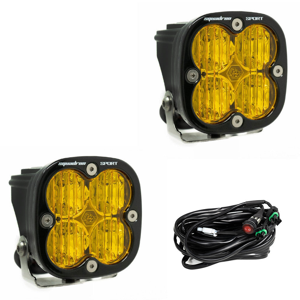 SQUADRON SPORT BLACK LED AUXILIARY LIGHT POD PAIR - UNIVERSAL