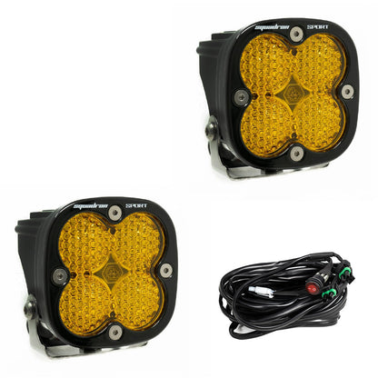 SQUADRON SPORT BLACK LED AUXILIARY LIGHT POD PAIR - UNIVERSAL