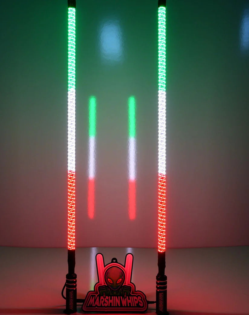 V2 BLACK OUT LED WHIP SET: THE ULTIMATE STEALTH