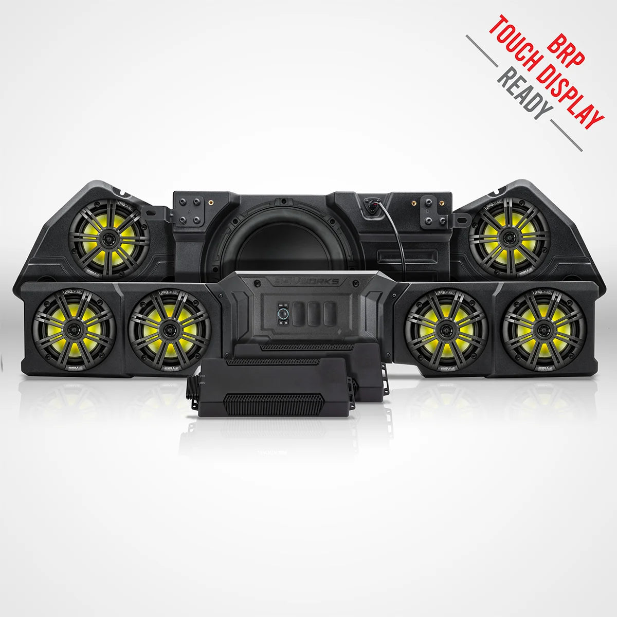 SSV Works 2026+ Can-Am Defender HD11 Phase-5 K-Spec 1650W 7-Speaker Audio Kit for BRP Touchscreen
