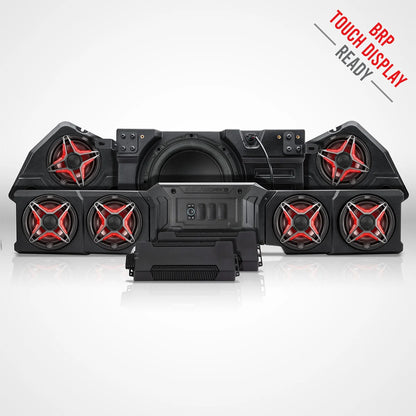 SSV Works 2026+ Can-Am Defender HD11 Phase-5 V-Spec 1650W 7-Speaker Audio Kit for BRP Touchscreen
