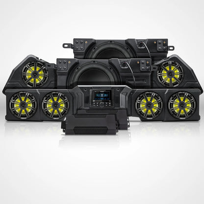 SSV Works 2026+ Can-Am Defender HD11 Phase-7 K-Spec 1650W 8-Speaker Audio Kit w/MRB4