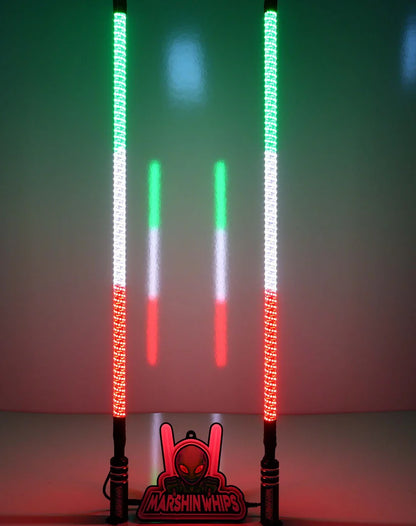 V2 BLACK OUT LED WHIP SET: THE ULTIMATE STEALTH