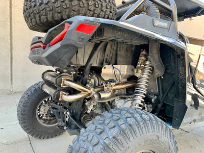 SIDE PIECE HEADER PIPE WITH ELECTRONIC CUTOUT - RZR TURBO