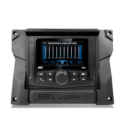 SSV Works JVC MR3 Media Receiver Plug & Play Kit - Kawasaki KRX 1000 / KRX 4 1000 (2020-2026)