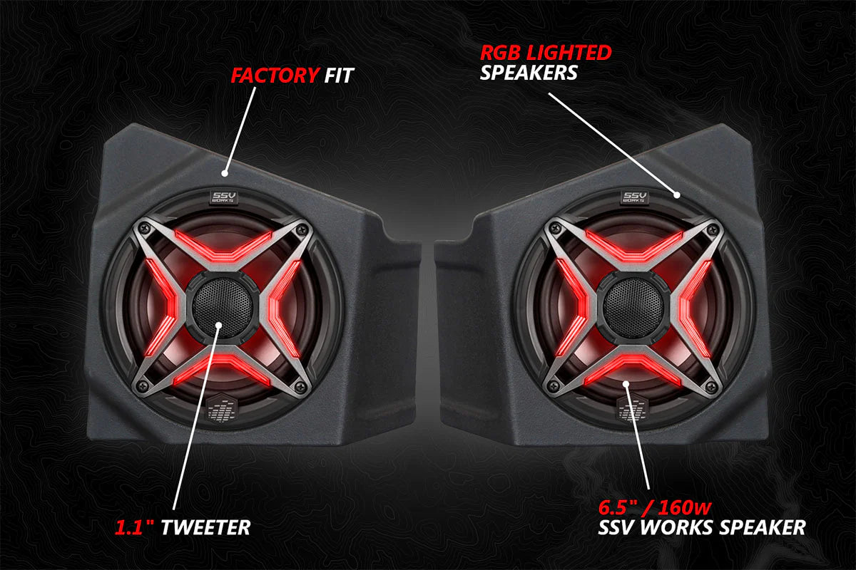 2020-2024 KAWASAKI KRX1000 2-SEATER V-SPEC 3-SPEAKER AUDIO-KIT W/ JVC