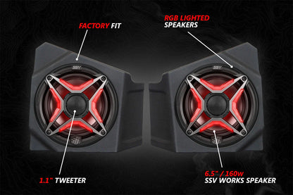 2020-2024 KAWASAKI KRX1000 2-SEATER V-SPEC 3-SPEAKER AUDIO-KIT W/ JVC