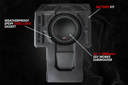 2020-2024 KAWASAKI KRX1000 2-SEATER 5-SPEAKER SSV AUDIO-KIT w/JVC