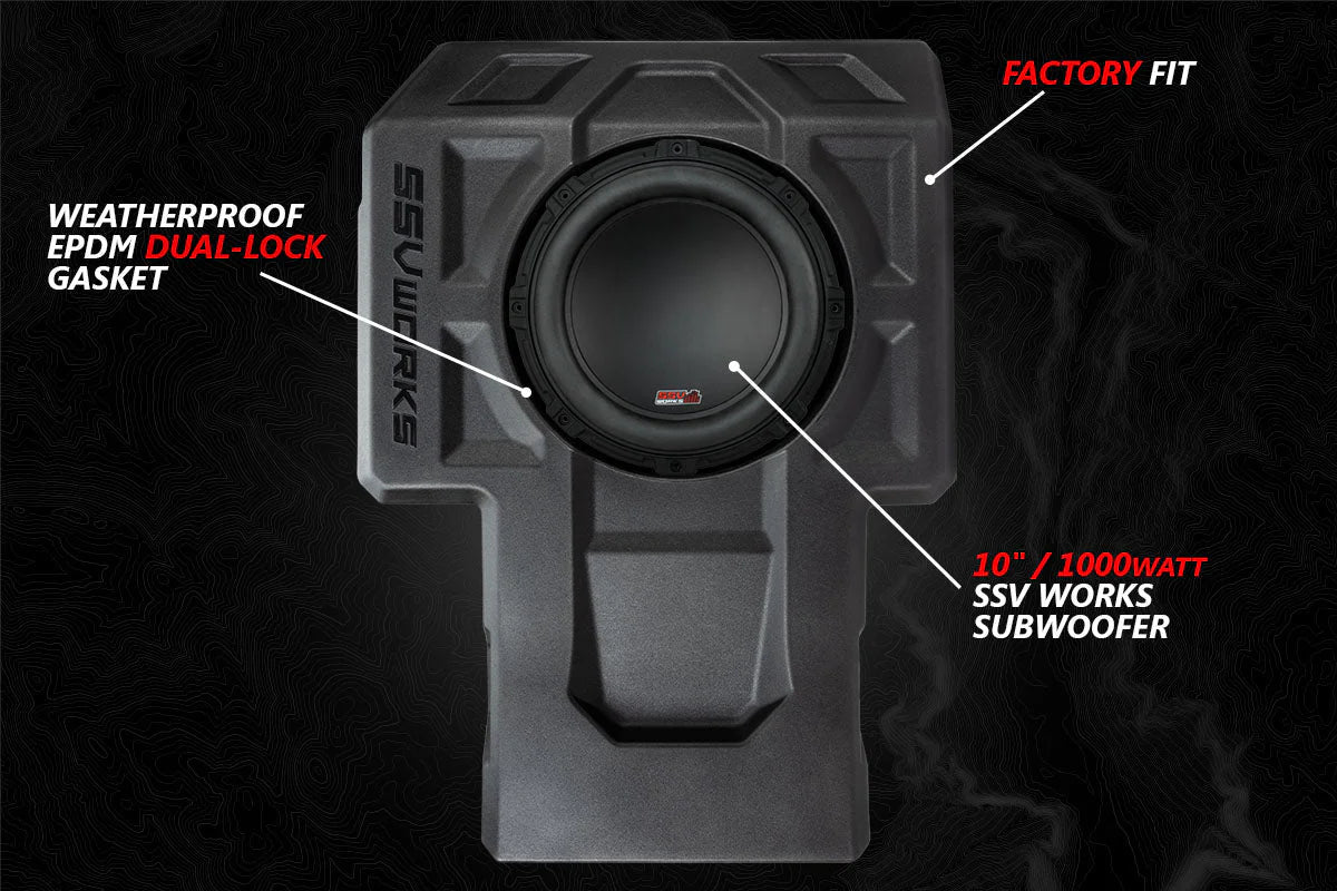 2020-2024 KAWASAKI KRX1000 2-SEATER V-SPEC 3-SPEAKER AUDIO-KIT W/ JVC