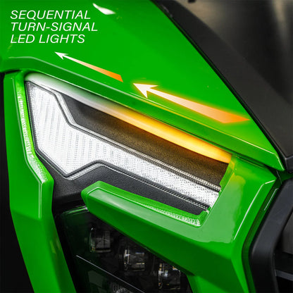 SSV Works 2026 Kawasaki Teryx H2 SWITCH Works Tango2 Turn Signal Plug-&-Play Kit w/Sequential Front LED Lights