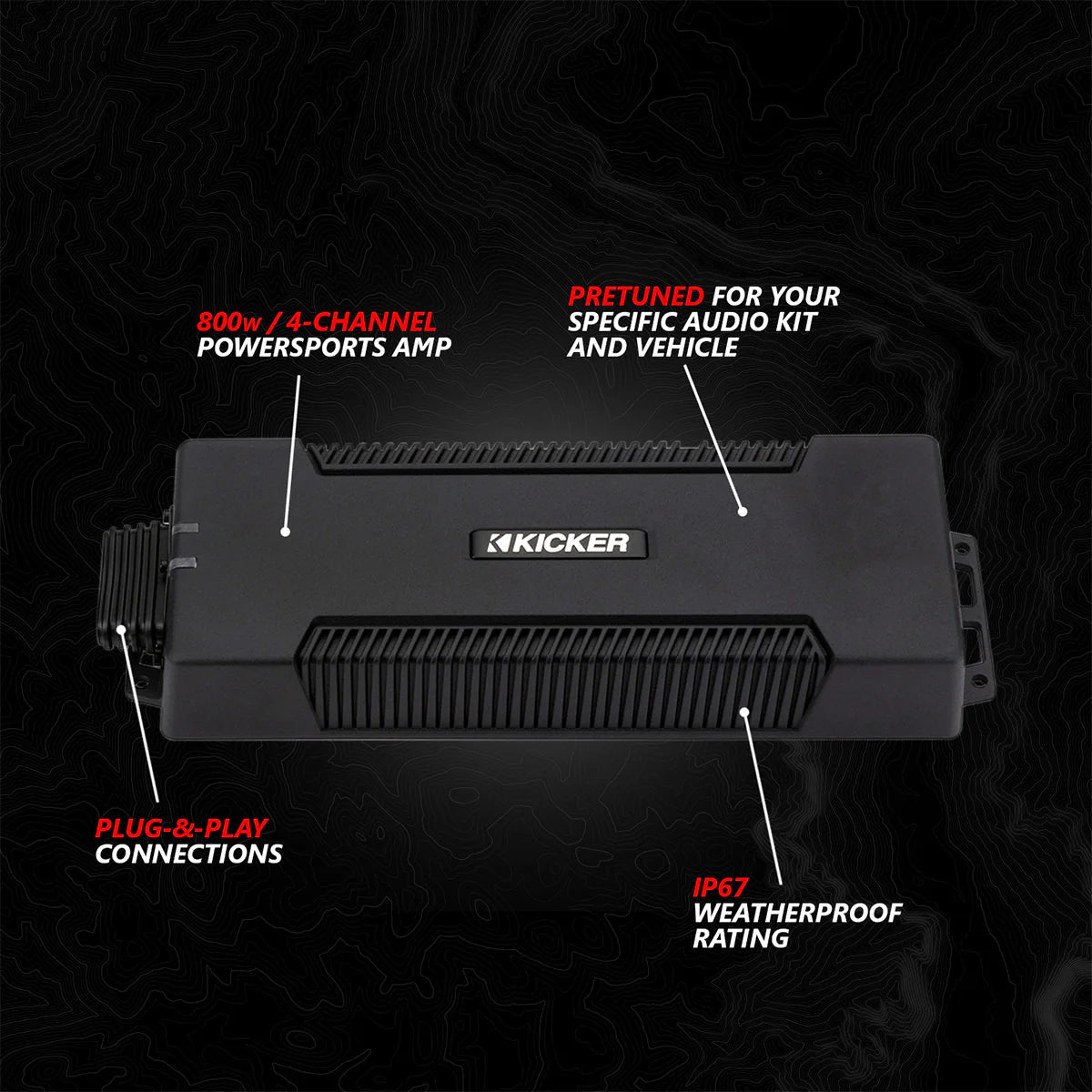 2017-2025 CAN-AM X3 PHASE-6 K-SPEC 6-SPEAKER 1650WATT SYSTEM W/ JVC