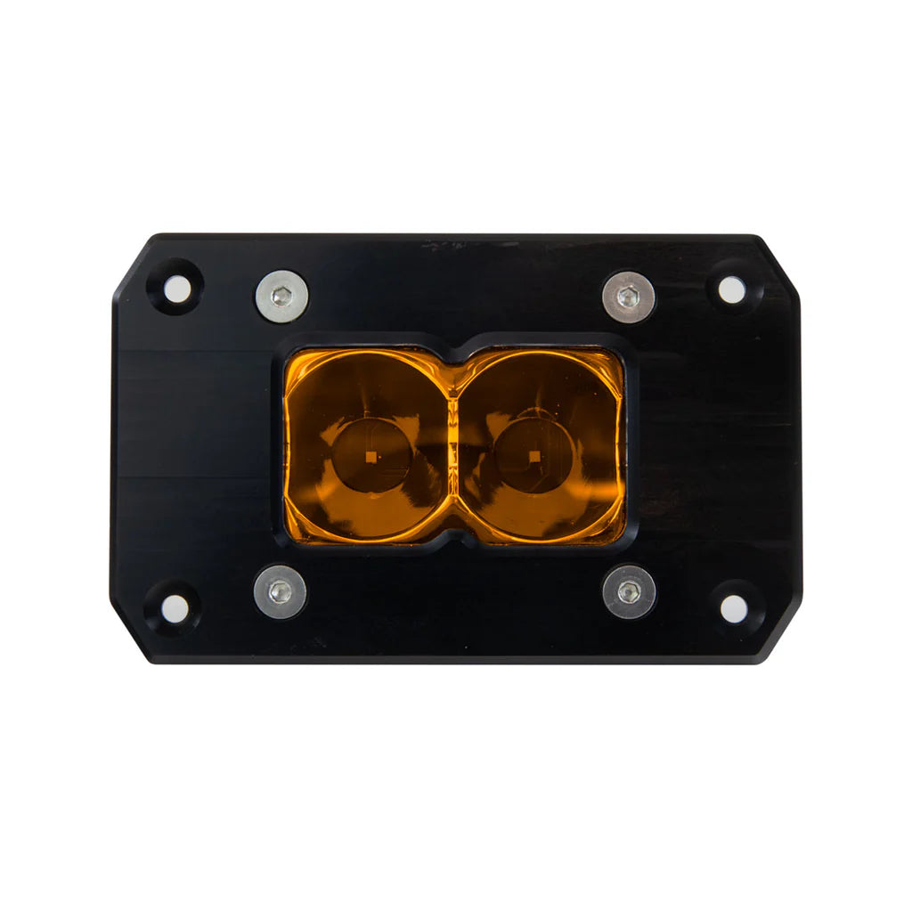 BA-2 FLUSH MOUNT AMBER LED POD LIGHT