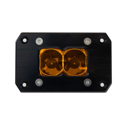 BA-2 FLUSH MOUNT AMBER LED POD LIGHT