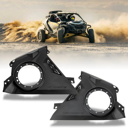 2024-2025 CAN-AM MAVERICK R FRONT DASH 6.5" SPEAKER PANELS