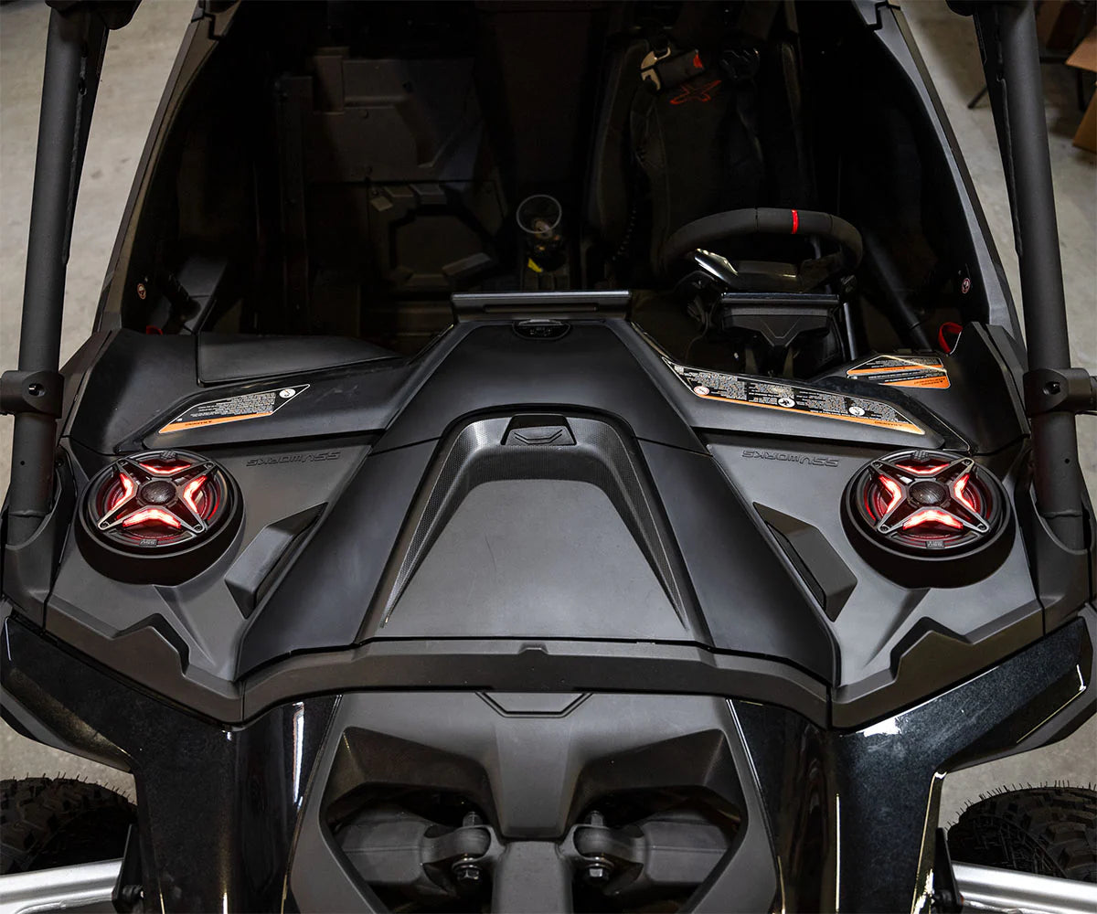 2024-2025 CAN-AM MAVERICK R FRONT DASH 6.5" SPEAKER PANELS
