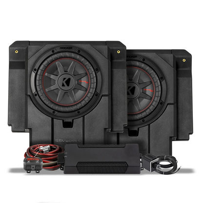 SSV Works Rear-Seat Dual Subwoofer Add-On Kit - Can-Am Maverick R MAX 4-Seat (2024-2026)