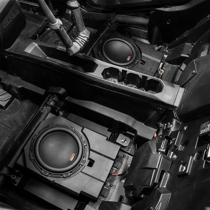 SSV Works Rear-Seat Dual Subwoofer Add-On Kit - Can-Am Maverick R MAX 4-Seat (2024-2026)