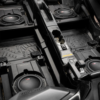 SSV Works Rear-Seat Dual Subwoofer Add-On Kit - Can-Am Maverick R MAX 4-Seat (2024-2026)