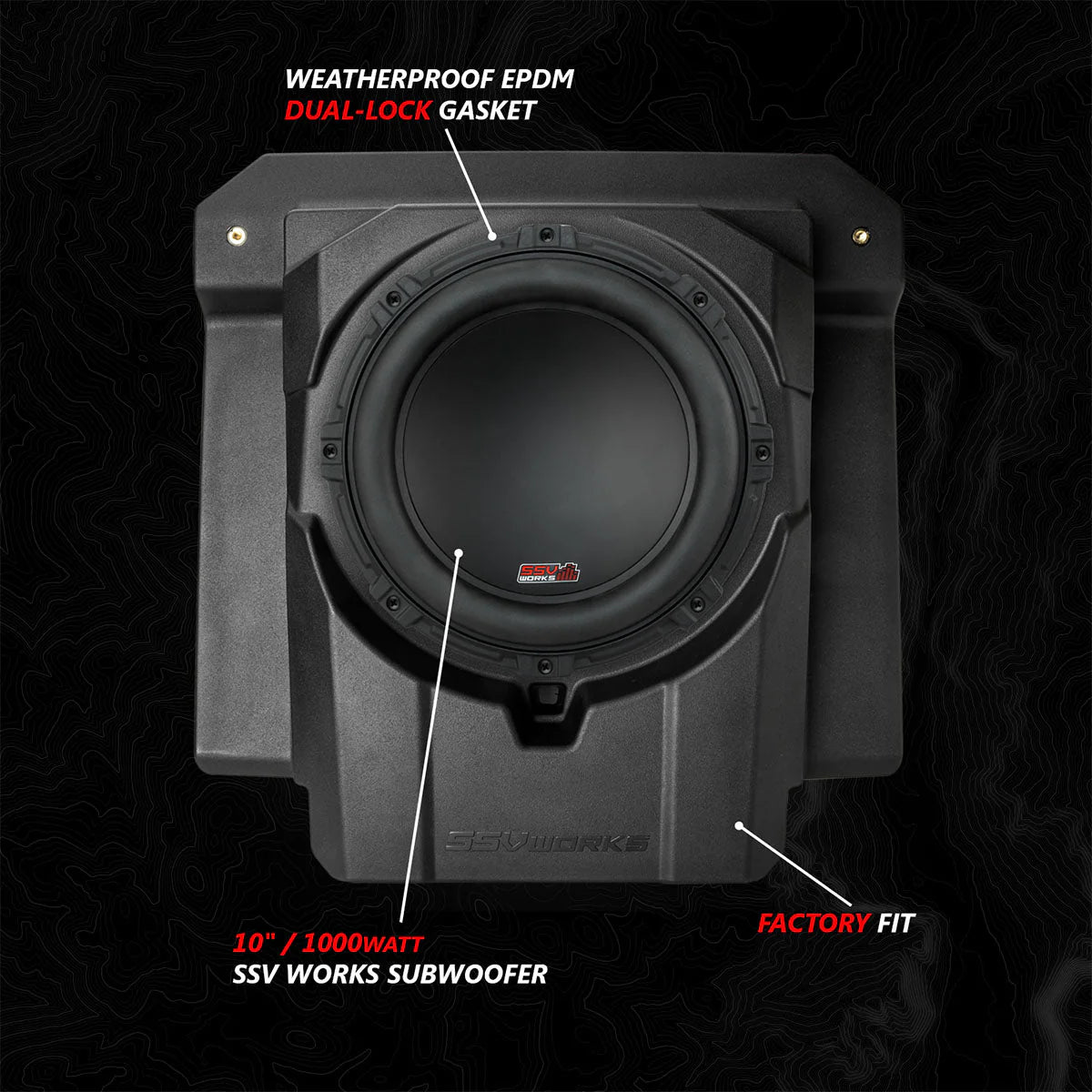 2024-2025 CAN-AM MAVERICK R, PHASE-6 K-SPEC 1650watt 6-SPEAKER STEREO SYSTEM WITH KICKER HORNS