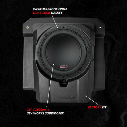 2024-2025 CAN-AM MAVERICK R, PHASE-6 K-SPEC 1650watt 6-SPEAKER STEREO SYSTEM WITH KICKER HORNS