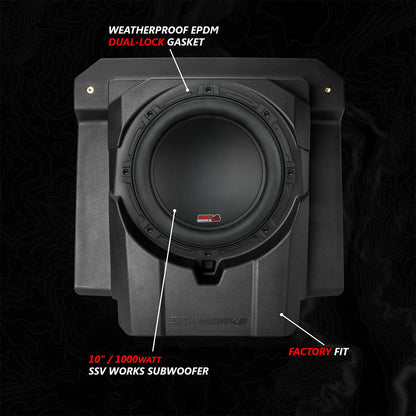 2024-2025 CAN-AM MAVERICK R, PHASE-4 A-SPEC 800 WATT 5-SPEAKER SYSTEM