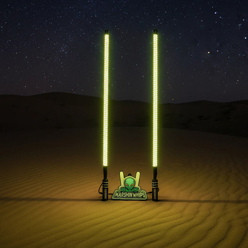 V2 BLACK OUT LED WHIP SET: THE ULTIMATE STEALTH