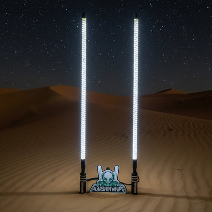 V2 BLACK OUT LED WHIP SET: THE ULTIMATE STEALTH