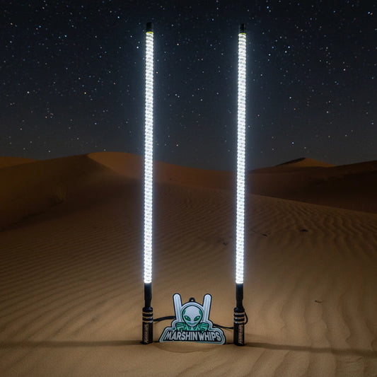 V2 BLACK OUT LED WHIP SET: THE ULTIMATE STEALTH