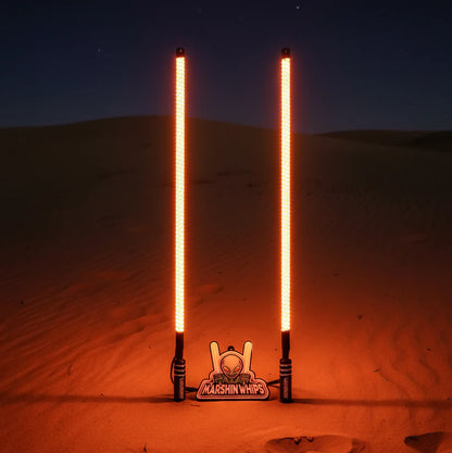 V2 BLACK OUT LED WHIP SET: THE ULTIMATE STEALTH