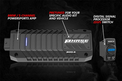2014-2023 POLARIS RZR V-SPEC 5-SPEAKER PLUG & PLAY KIT FOR RIDE COMMAND