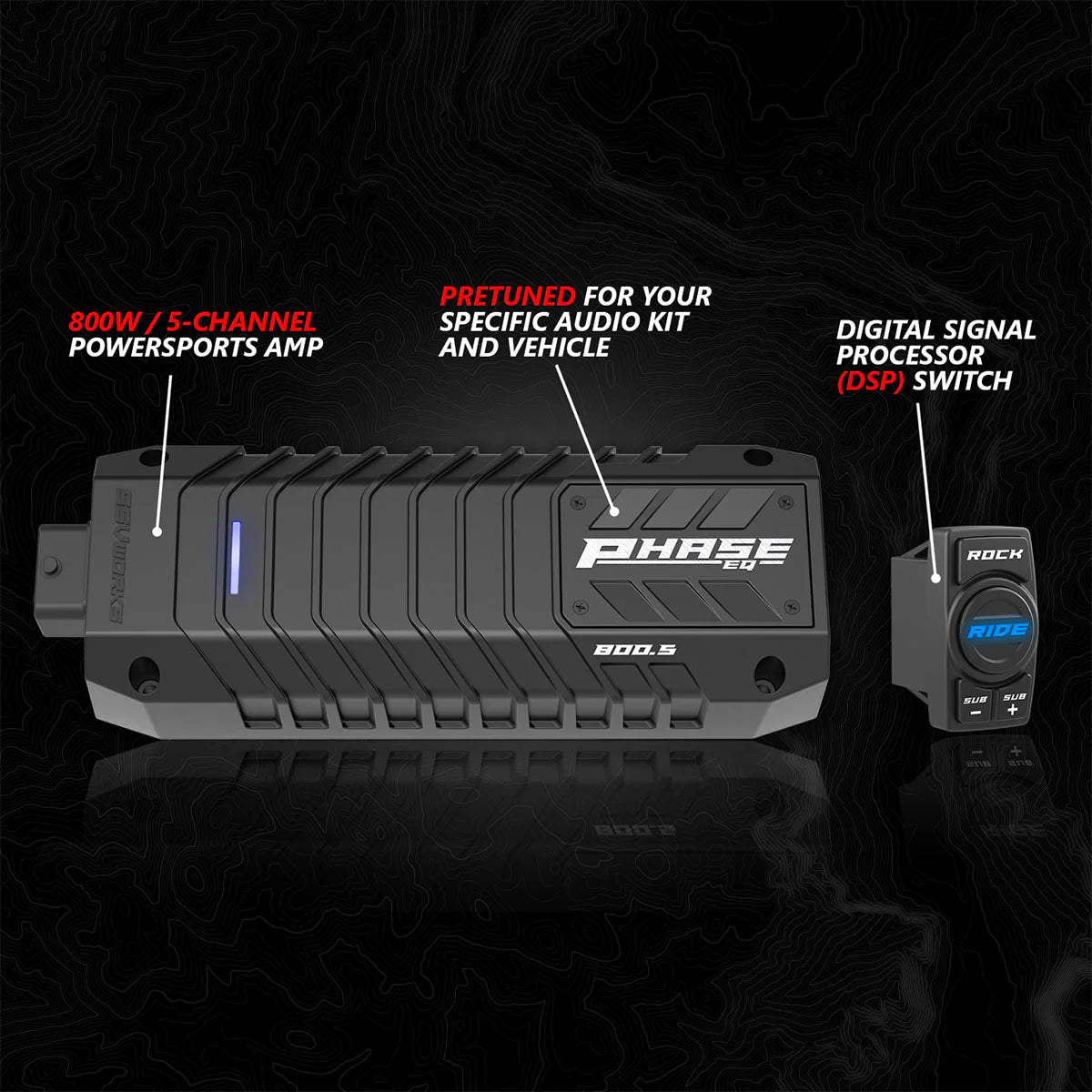 2017-2025 CAN-AM X3 PHASE-4 A-SPEC 5-SPEAKER 800WATT SYSTEM W/ JVC