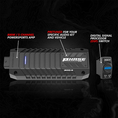 2017-2025 CAN-AM X3 PHASE-4 A-SPEC 5-SPEAKER 800WATT SYSTEM W/ JVC