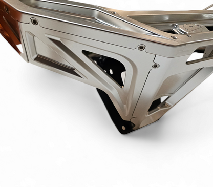 2022-2025 POLARIS RZR PRO R/TURBO R MACHINED BILLET FRONT WINCH BUMPER (CLEAR ANODIZED)
