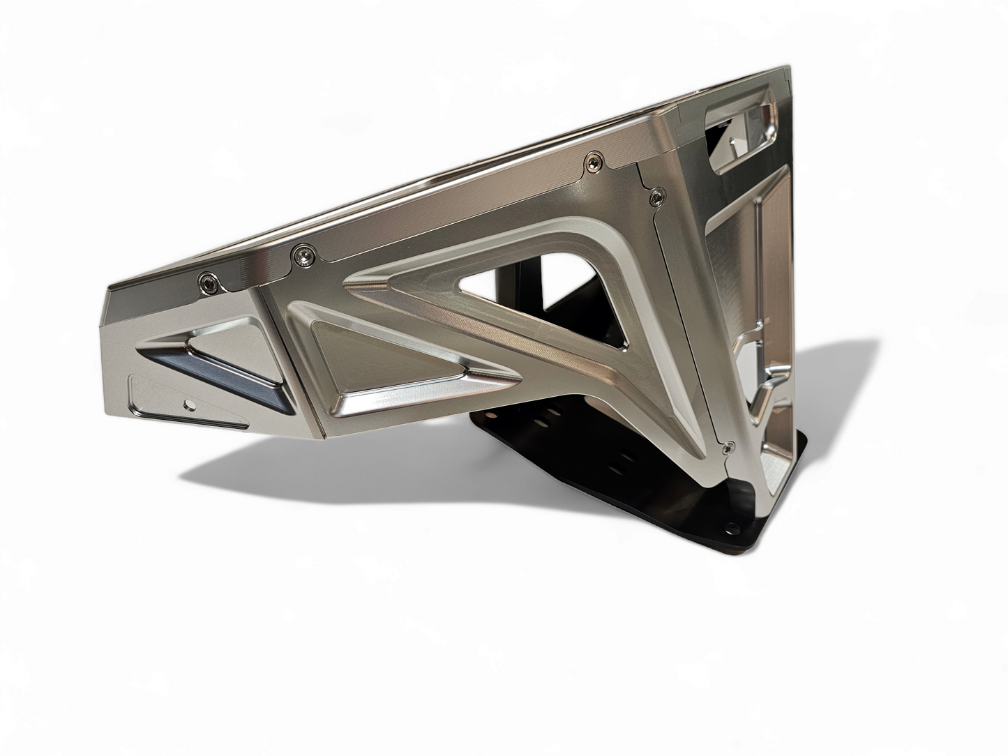 2022-2025 POLARIS RZR PRO R/TURBO R MACHINED BILLET FRONT WINCH BUMPER (CLEAR ANODIZED)