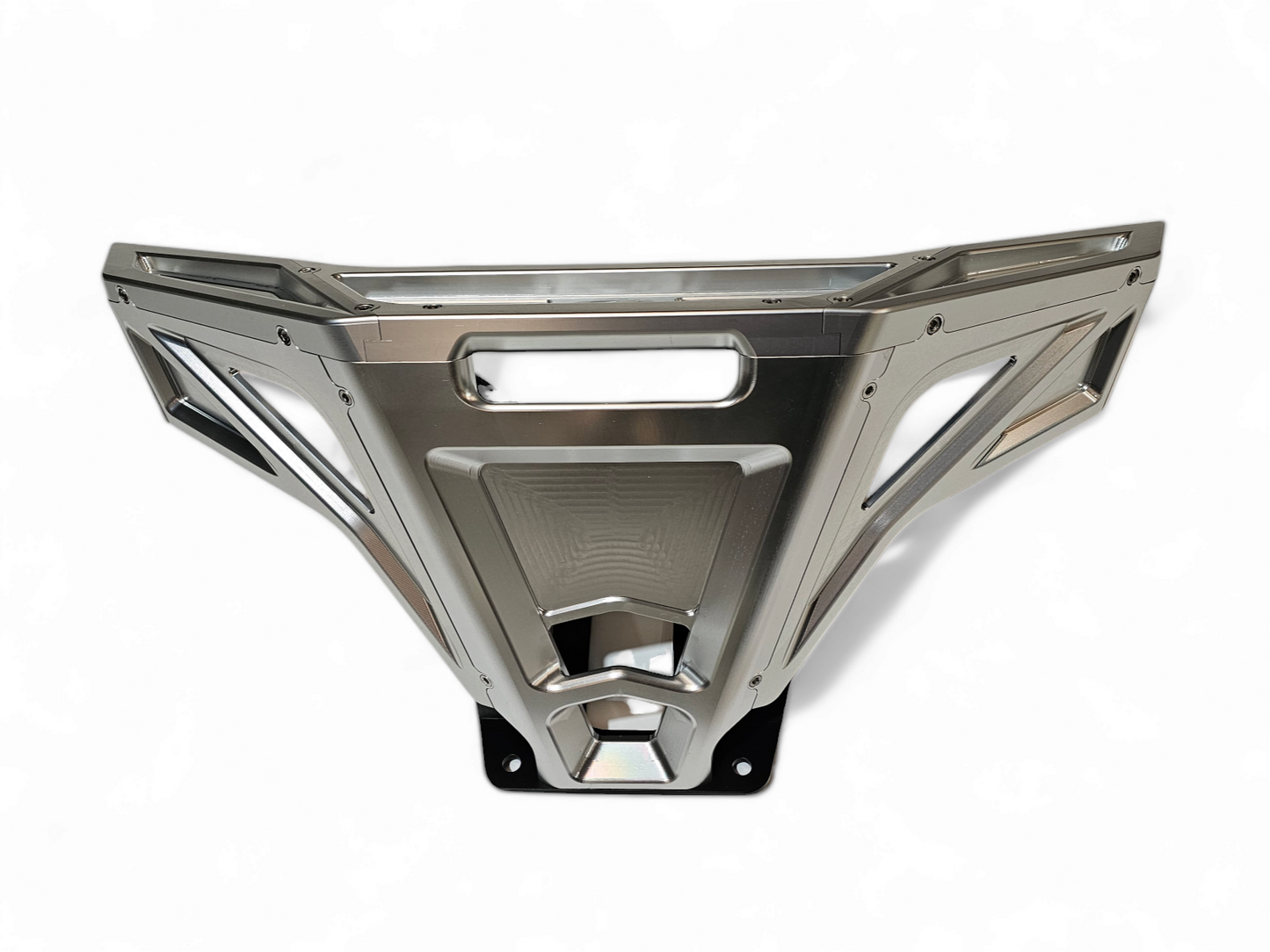 2022-2025 POLARIS RZR PRO R/TURBO R MACHINED BILLET FRONT WINCH BUMPER (CLEAR ANODIZED)