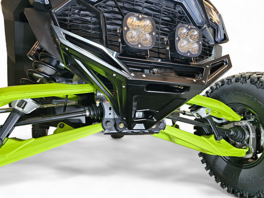 2022-2025 POLARIS RZR PRO R/TURBO R MACHINED BILLET FRONT WINCH BUMPER (BLACK ANODIZE)