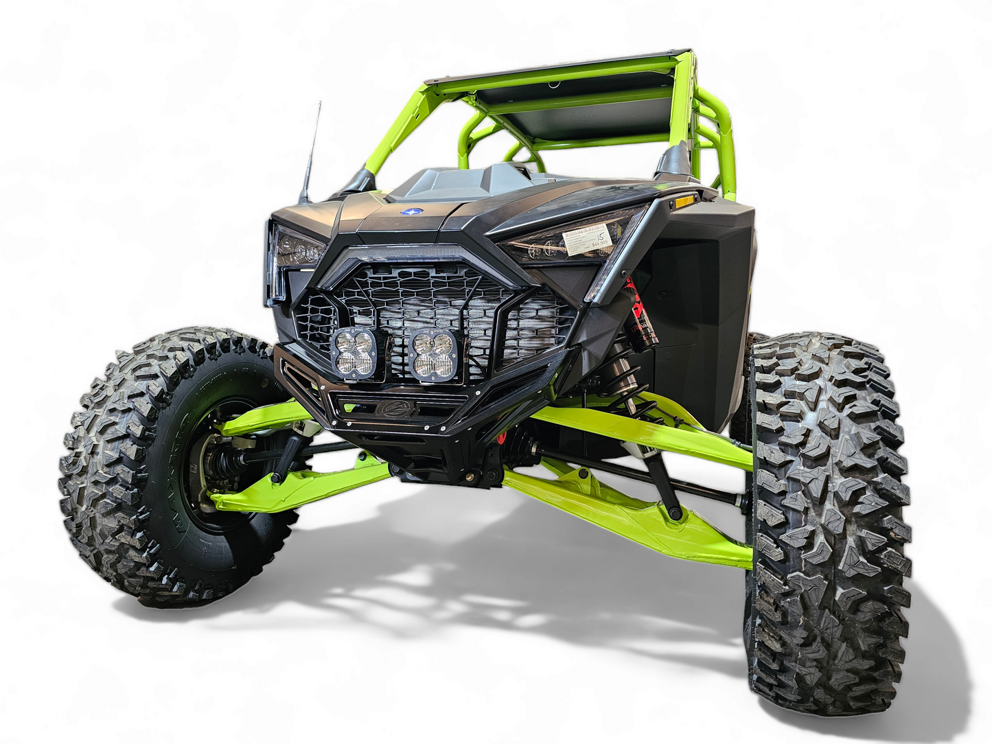 2022-2025 POLARIS RZR PRO R/TURBO R MACHINED BILLET FRONT WINCH BUMPER (BLACK ANODIZE)