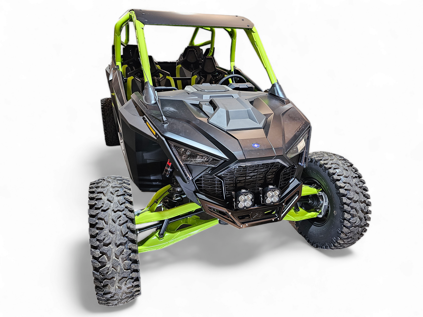 2022-2025 POLARIS RZR PRO R/TURBO R MACHINED BILLET FRONT WINCH BUMPER (BLACK ANODIZE)