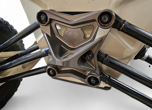2017-2021 CAN-AM X3 MAVERICK EOD RADIUS ROD PLATE WITH TOW HOOK GUN METAL