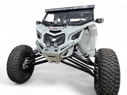 2017 TO CURRENT CAN-AM X3 MAVERICK MACHINED BILLET FRONT WINCH BUMPER (CLEAR ANODIZE)